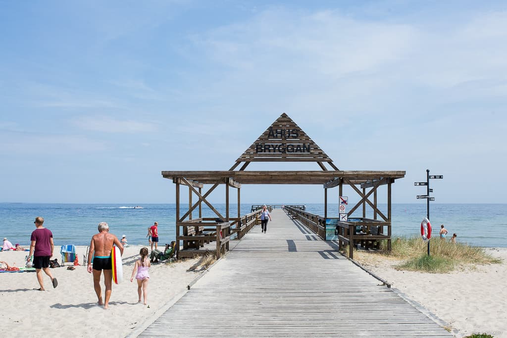 Camping Skåne - Stranden vid Åhus i Kristianstad