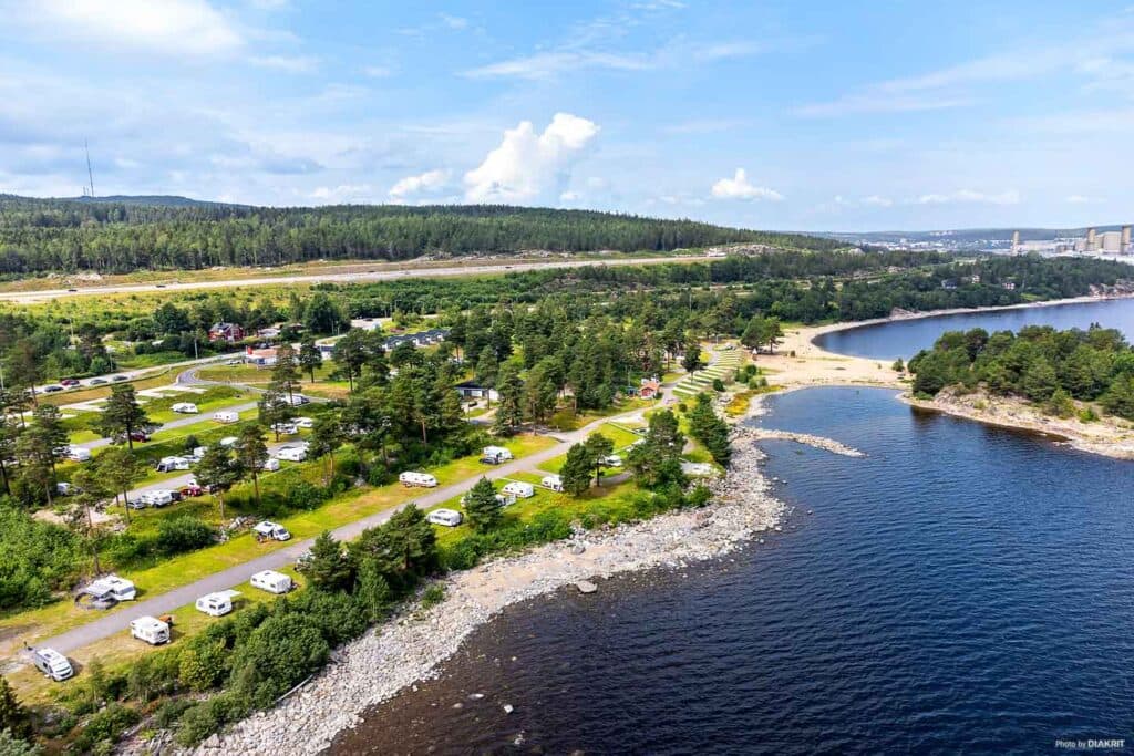 Camping på Fläsian i Sundsvall